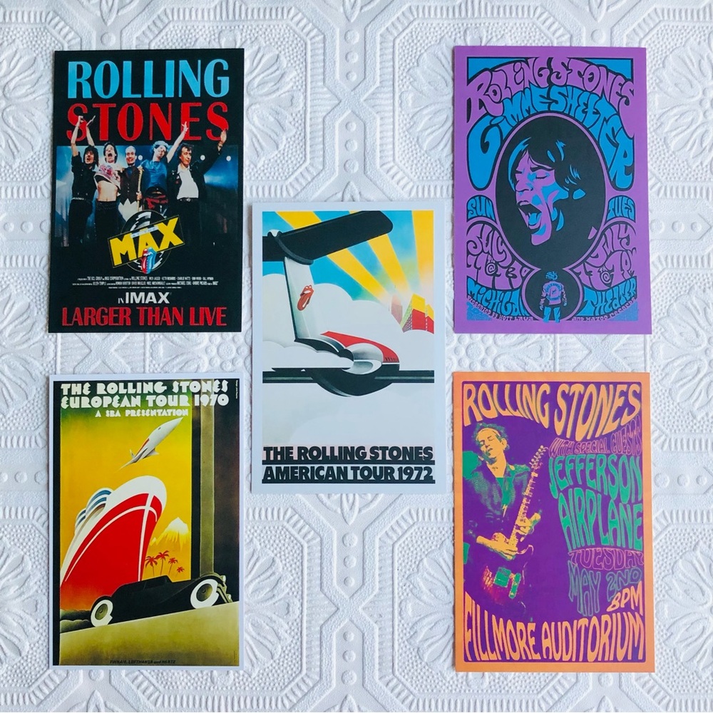 The Rolling Stones Mini Poster Cards 5 ct